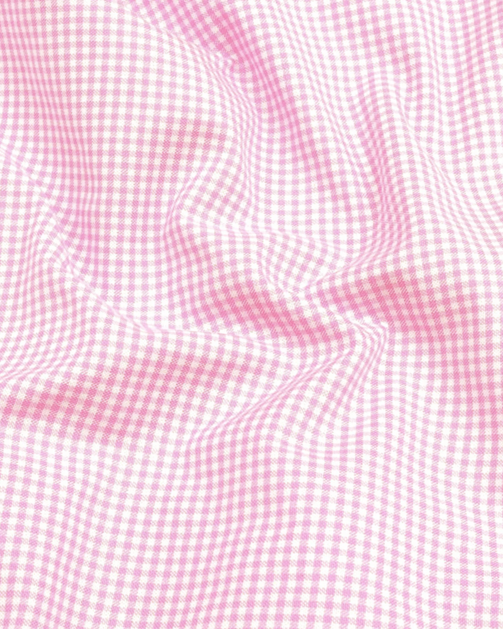 Men's Cotton Check Shirt-Pink, Regular Fit, All-Day Comfort - Image 3