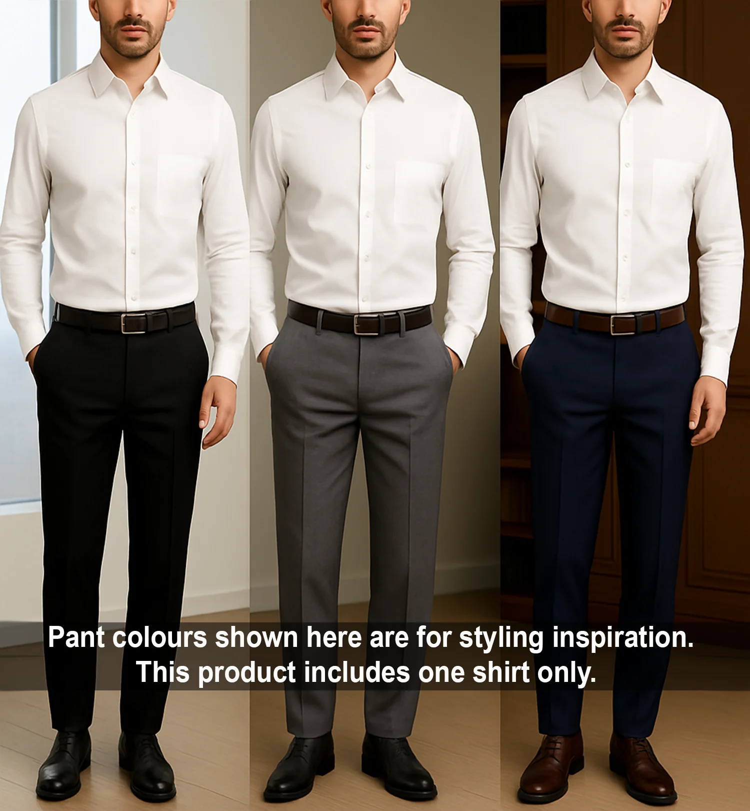 PLATINUM COTTON SATIN FORMAL SHIRT FOR MEN (Single Pocket)-White - Image 5